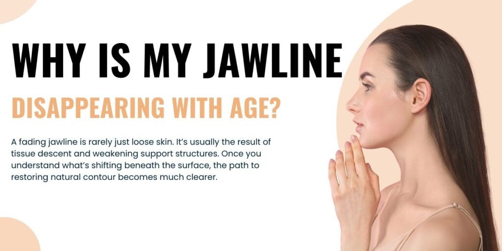 A fading jawline is rarely just loose skin. It’s usually the result of tissue descent and weakening support structures. Once you understand what’s shifting beneath the surface, the path to restoring natural contour becomes much clearer.