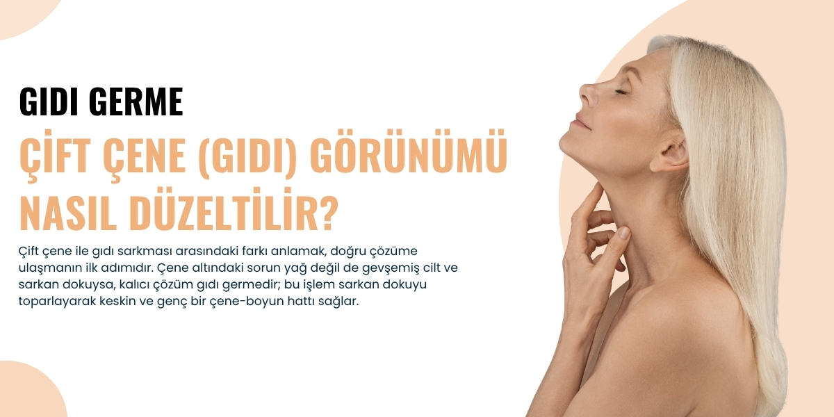 Çift Çene (Gıdı) Görünümü Nasıl Düzeltilir?